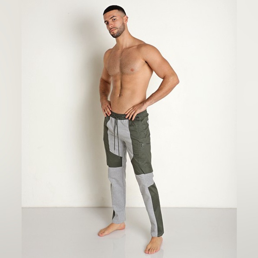 Nasty Pig Fusion Pant Heather Gray & Army Green Joggers Streetwear Size XXL